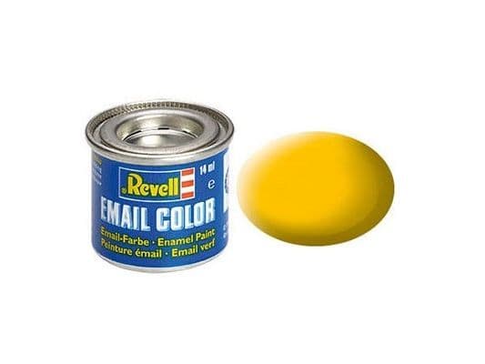 Emaljfärg 14 ml gul matt