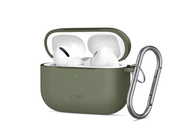 TECH-PROTECT SILICONE HOOK APPLE AIRPODS PRO 3 OLIVE GREEN