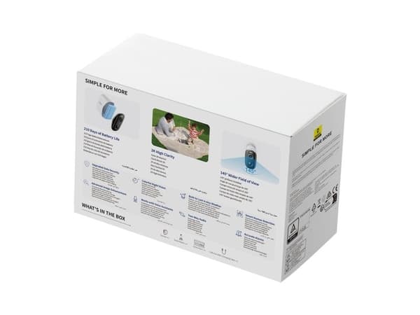 Baseus Security N1 2K utomhuskamera - vit