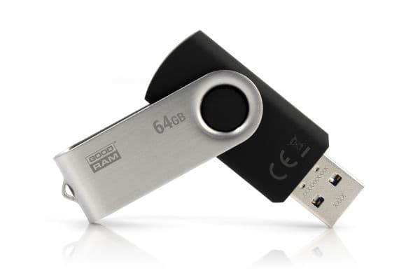 GOODRAM UTS3 - USB flash-enhet - 64 GB - USB 3.1 - svart