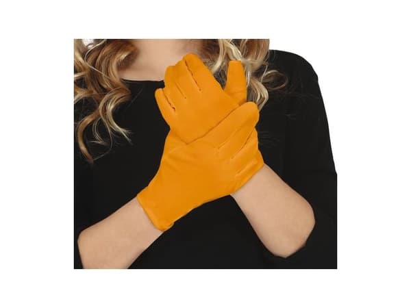 Orange korte handsker, barn