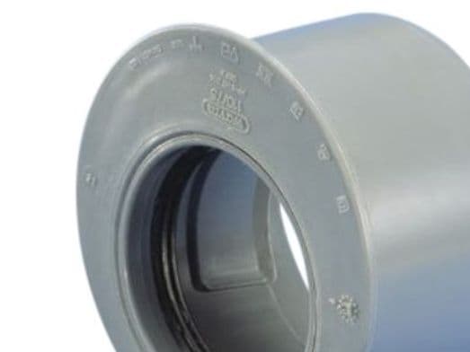 Wavin 110 x 75 mm grå PP-afløbsreduktion, kort model