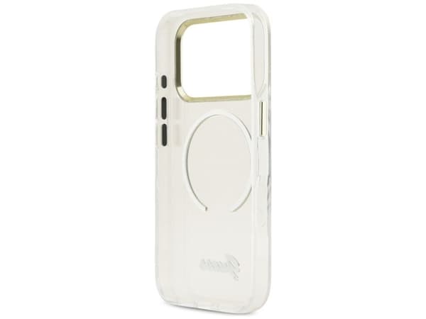 Guess IML Script metall MagSafe-skal till iPhone 17 Pro - klar