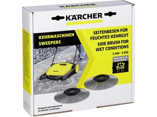 Sidebørste for våte forhold