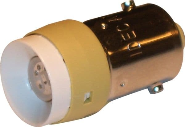 IDEC LED-lamppu BA9S 24 V AC/DC, keltainen