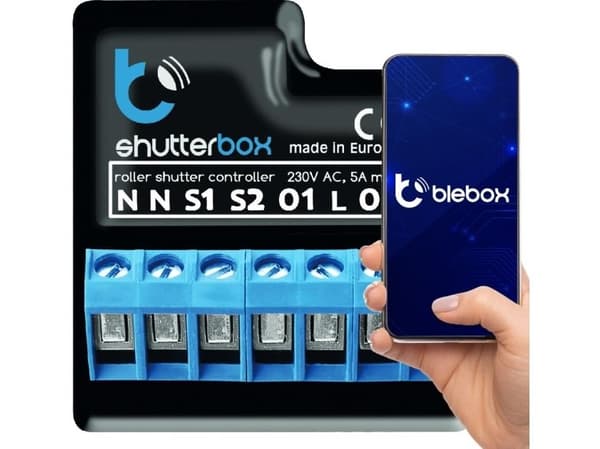 Blebox shutterBox - V2 - kontroll av rulljalusier - trådlös - 802.11g - 2.4 Ghz