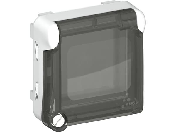 Plexo ram med locklucka 2 m grå/vit IP55