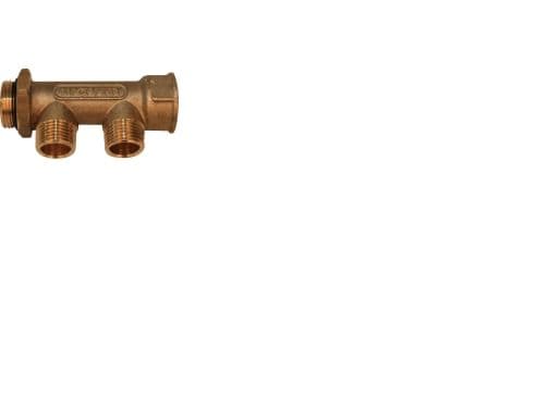 Wavin 3/4' ford.rør 2 afg.1/2' - CC 50mm