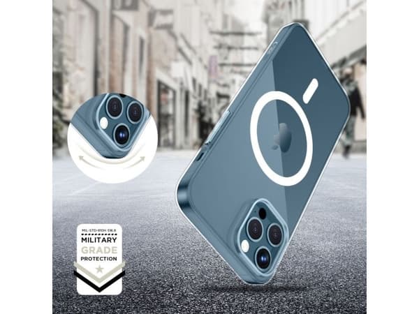 TECH-PROTECT FLEXAIR Magsafe-deksel til iPhone 12/12 Pro CLEAR