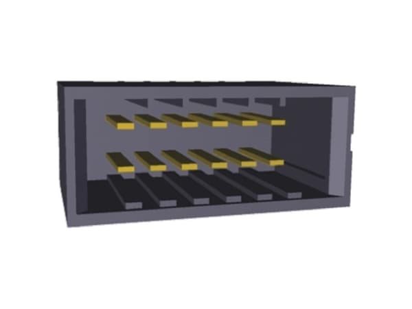 TE Connectivity Dynamic 3000 Series Right Angle Through Hole PCB Header, 12 Contact(s), 3.81mm Pitch, 2 Row(s), Shrouded