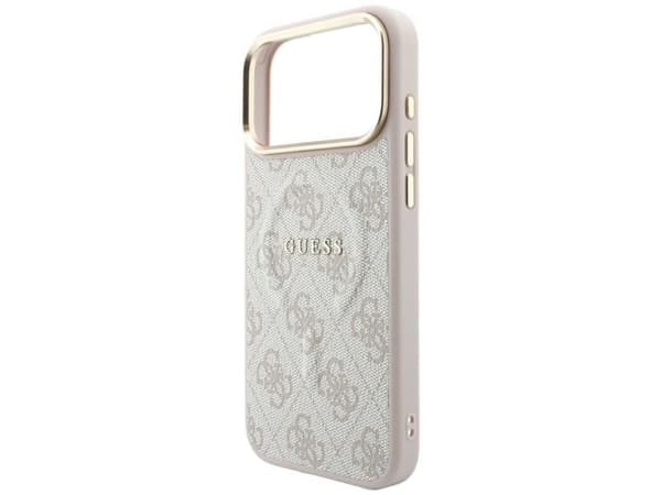 Guess Embossed 4G Classic MagSafe Case for iPhone 17 Pro Max / 18 Pro Max - Pink