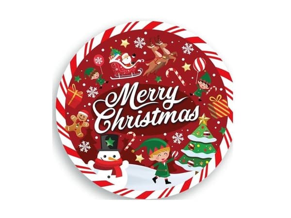 Merry Christmas tallrikar, 23 cm