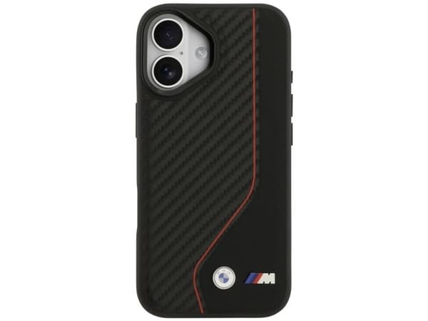 BMW M Carbon Line &amp; Logo MagSafe Case for iPhone 17 - Red