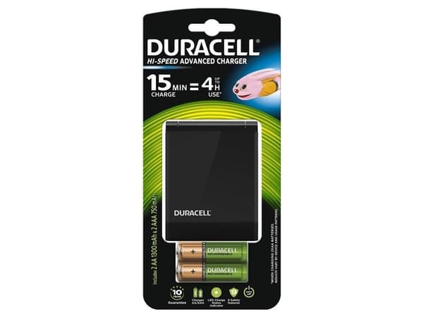 Duracell CEF27 - 0,75 t batterilader - (for 4xAA/AAA) 4 x AA / AAA - NiMH