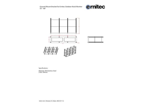 Ernitec 0070-24900-MOUNT-KIOSK