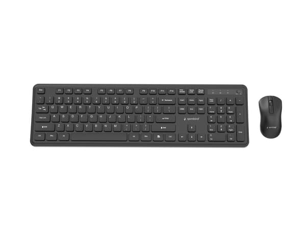 Slim Pro Business wireless desktop set, black, US layout