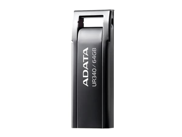 ADATA UR340 - USB flash-enhet - 64 GB - USB 3.2 Gen 1 - svart