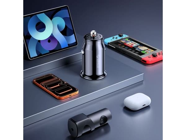 Orico PowerMini 30W bil-lader USB-C + USB-A, svart