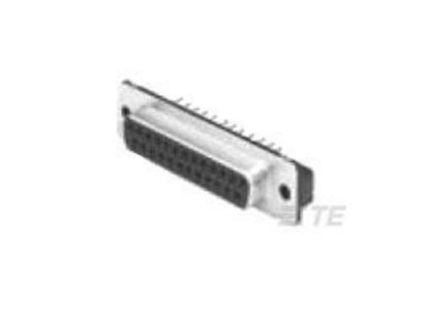 TE Connectivity Amplimite HD-20 9 Way Through Hole D-sub Connector Socket, 2.74mm Pitch, with Boardlocks, M3 Threaded