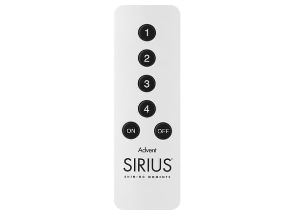 Memorysolution Sirius fjernkontroll til adventdekor i aluminium inkl. CR2032