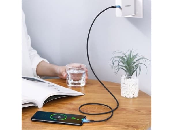 USB-kaapeli Ugreen USB-C - USB-C 1 m Musta (70427B)
