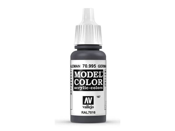 Vallejo 70.995, 17 ml, Musta, Harmaa, Matta, Pullo