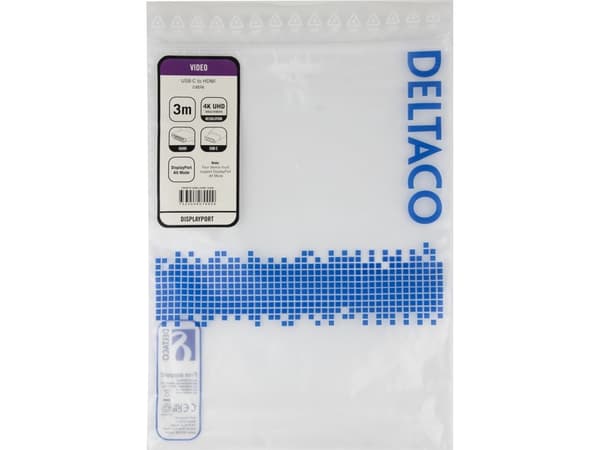 Deltaco USBC-HDMI-1030A, Kiina, 1 kpl
