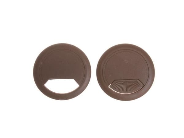 Wire socket Haushalt DF-8160, Ø60 mm, plast, brun