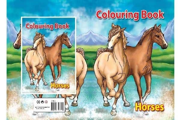 Fargebok A4 Horses, 16 sider
