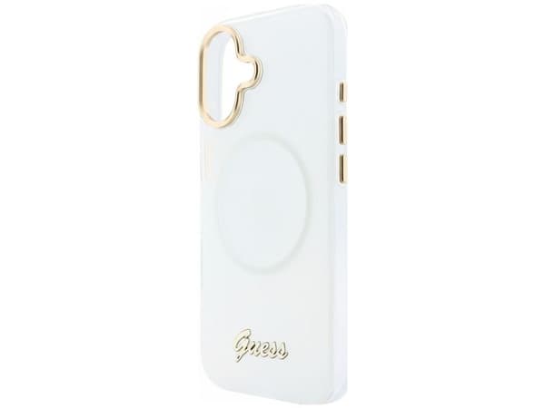 Guess IML Gradient Script MagSafe-deksel til iPhone 17 - hvit