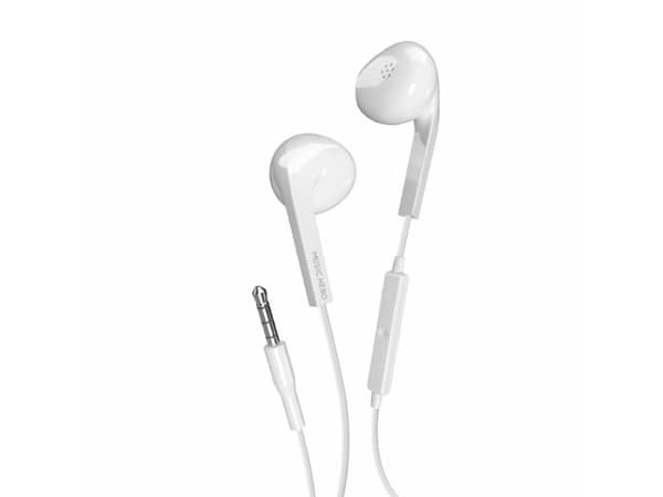 SBS Prism, Kabel, Samtal/musik, 20 g, Headset, Vit