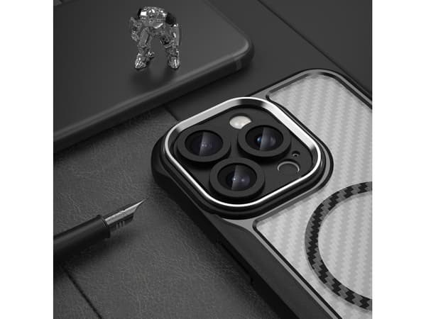 MagSafe silikonfodral för iPhone 16 Pro Max - svart