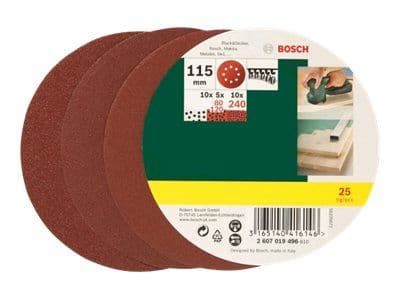 Bosch SLIBEBLADSÆT EXCENT 115MM ASS 25 STK PL