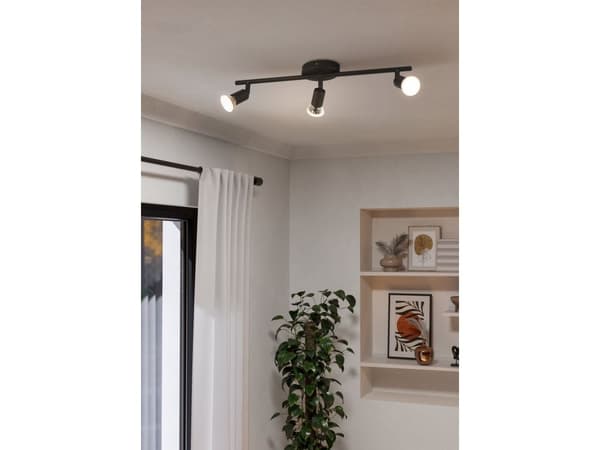 EGLO BUZZ LED spotskena 3L i svart