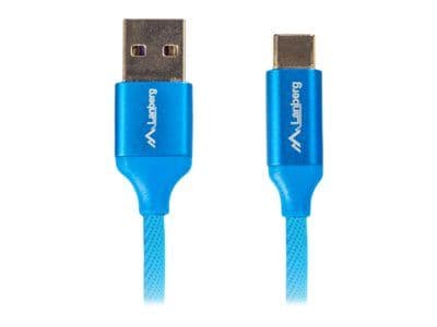 Lanberg - USB-kabel - USB (hann) til USB-C (hann) - USB 2.0 - 1.8 m - blå