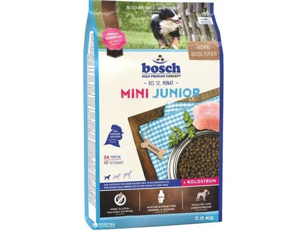 BOSCH Mini Junior - koiran kuivaruoka - 3kg