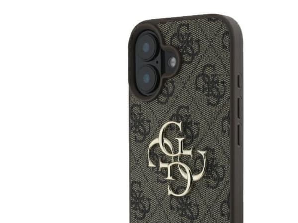 Guess 4G Big Logo-deksel til iPhone 16 - Brun