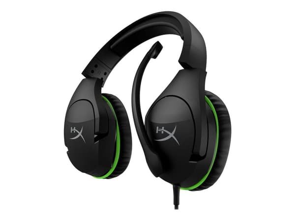 HyperX CloudX Stinger Xbox - Headset - fuld størrelse - kabling - 3,5 mm jackstik - Sort & Grøn