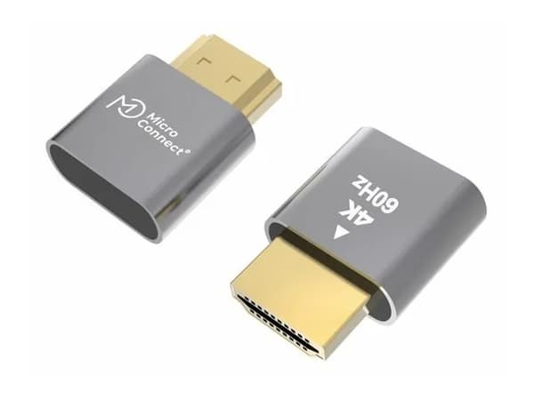MicroConnect - Attrap-kontakt - HDMI hann - grå