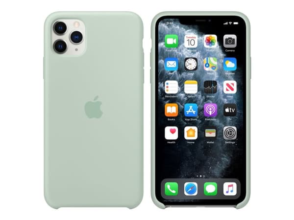 Apple - Skydd för mobiltelefon - silikon - beryll - för iPhone 11 Pro Max