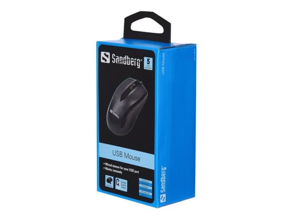 Sandberg USB Mouse - Mus - optisk - 3 knapper - kablet - USB