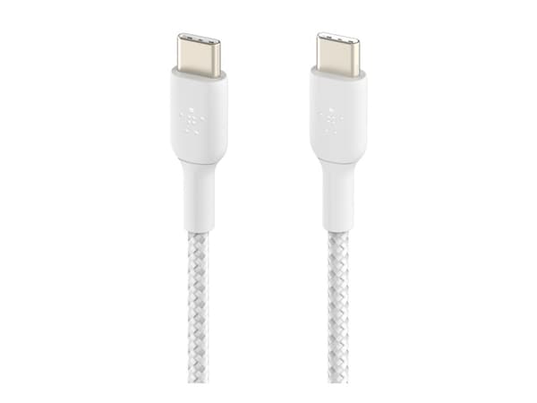Belkin BoostCharge - USB-kabel - USB-C (hane) till USB-C (hane) - 1 m - vit