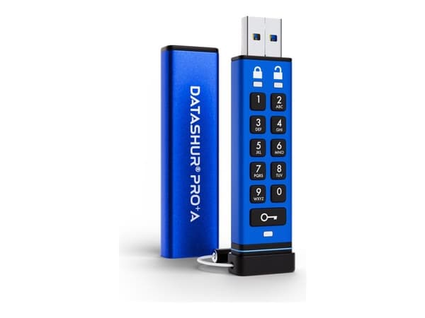iStorage datAshur PRO+A - USB-flashstasjon - kryptert - 32 GB - USB 3.2 Gen 1 - TAA-samsvar