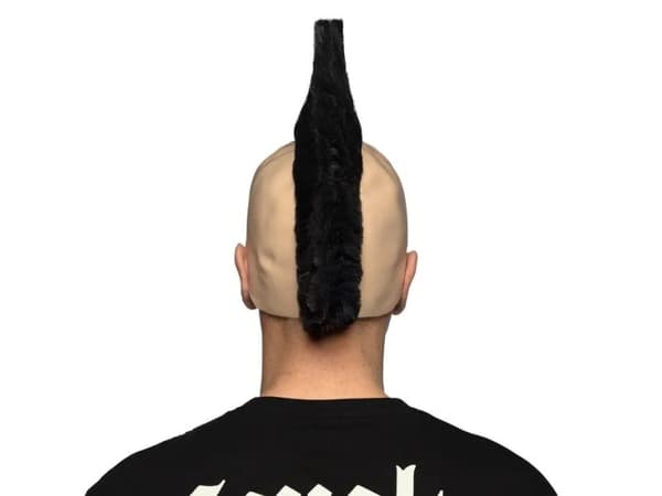 Boland Punk, Rett, Sort, Menn, Polyester, Karneval, 230 g