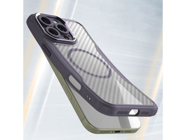 Leading Series MagSafe silikondeksel til iPhone 16 Pro Max - Lilla