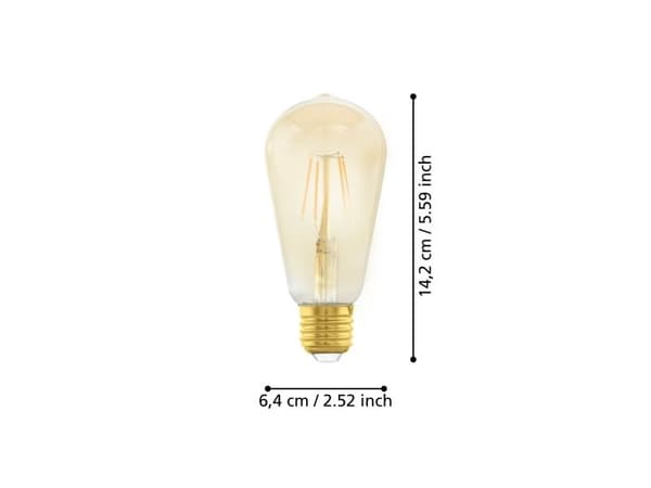 EGLO E27 ST64 4W 270LM 2200K RAV BOX 8