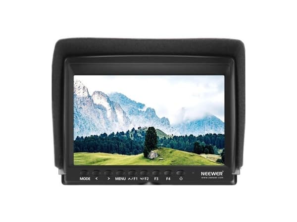 NEEWER F100 feltmonitor + USB-lader + batterikitt