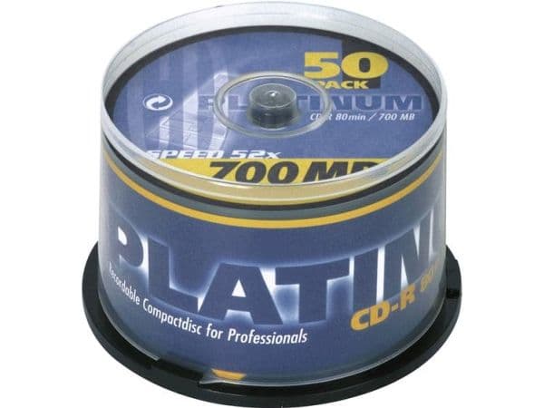 Platinum CD-R 80 700 MB 50 st spindel