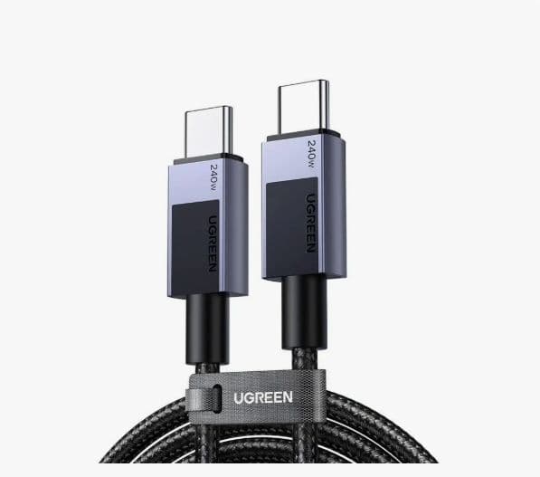 USB-kaapeli Ugreen USB-C - USB-C 2 m musta (UGR5580)