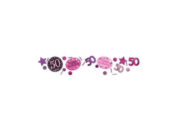 Konfetti 50 år Pink Sparkling